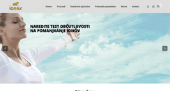 Desktop Screenshot of ionex.si